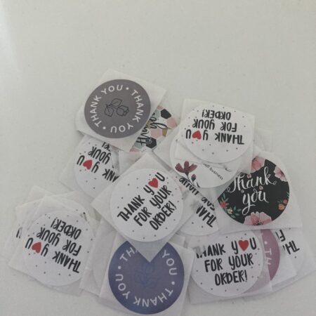 Thank you stickers
